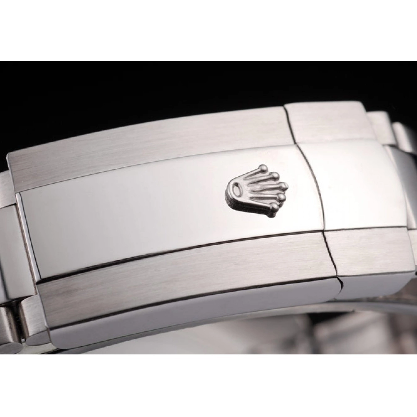 MiroTime 0804 Rolex Datejust Polished Stainless Steel Orange Flowers Dial Diamond Plated